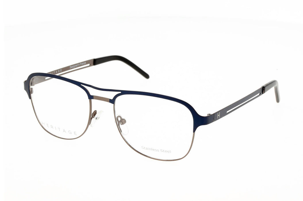 Vista3 - Gafas oftálmicas Heritage HEOM0006 Hombre Color Azul