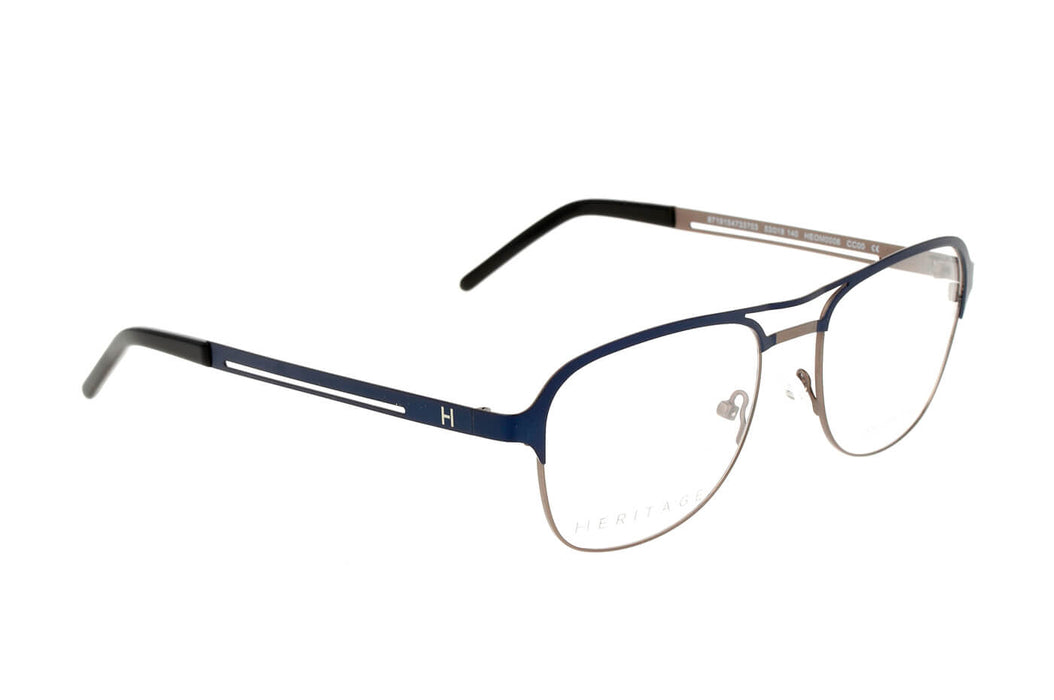 Vista4 - Gafas oftálmicas Heritage HEOM0006 Hombre Color Azul